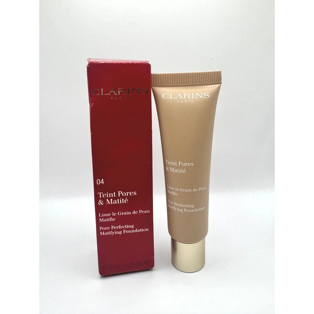 Clarins Teint Pore Perfecting Matifying Foundation‎ - 04 Nude Amber